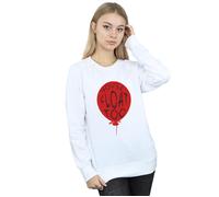 IT Women's Pennywise You´ll Float Too Sweatshirt | Size: Small IT White S