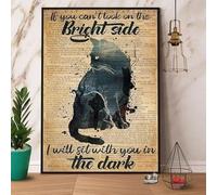 It You Can't Look On The Bright Side I Will Sllwilh You In The Dark Retro Metal Tin Sign Vintage Aluminum Sign For Home Coffee Wall Decor Metal Tin Sign 6x8 Inch