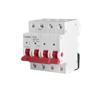 IT1254 Main Switch FuseBox, 125A, 4 Pole, Surface Mount, Circuit Breaker with Quick ON/OFF Functionality, White and Red, 10.3x18x27cm