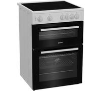 Indesit IT60V9KMWUK 60cm Twin Cavity Electric Cooker in White Ceramic