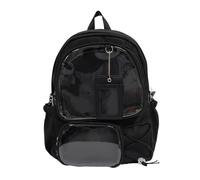 Ita Bag with Clear Windows for Women, Teens Kawaii Backpack, Pin Display Backpack Cute Aesthetic School Bag, Anime Cosplay Gifts (black)
