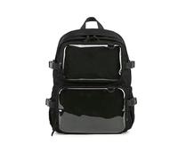 Ita Bag with Clear Windows for Women Teens- Kawaii JK Pin Display Backpack Cute Aesthetic Large School Bag Casual Daypack Heavy Duty Bookbag Anime Cosplay Gifts (Black)