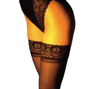 ITA-MED 20-22 mmHg Small Black H-40 Sheer Thigh Highs Compression - Pack of 2