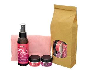 ITAC2® | Small Pole Dance Grip Combo - 2 x 20g Grip Jars, Pole Cleaner & Microfiber Cloth | Extra Grip for Pole Fitness & Aerial Sports