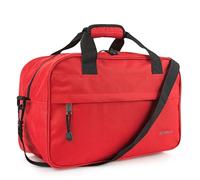 ITACA - Cabin Travel Bag 40X25X20 Women and Men Foldable Lightweight Waterproof Weekend Bag Women Travel Bag Hand Compatible Ryanair, red, Urban