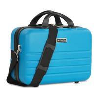 ITACA - Vanity Case Hard Shell - Durable and lightweight Beauty Box Hard Shell - Stylish and Inexpensive Vanity Case Large - Travel Makeup Case Made of Materials - Design and Distributed by, Turquoise