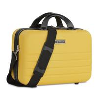 ITACA - Vanity Case Hard Shell - Durable and lightweight Beauty Box Hard Shell - Stylish and Inexpensive Vanity Case Large - Travel Makeup Case Made of Materials - Design and Distributed by IT, Yellow