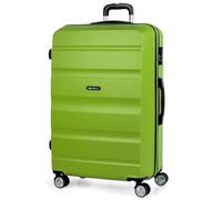ITACA - Lightweight Suitcases Large - ABS Large Hard Shell Suitcase 75cm Travel Suitcase - Lightweight Suitcases Large with Combination Lock - Rigid Large Suitcase 4 Wheels Lightweight and, Pistachio