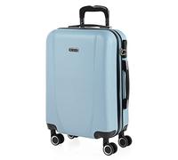 ITACA - Rigid Cabin Suitcase Travel Small Suitcase with Wheels - ABS Hand Luggage Case with Telescopic Handle - Lightweight Suitcase Carry on Suitcase with TSA Combination Lock - Cabin Lug, Light Blue