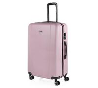 ITACA - Rigid Cabin Suitcase Travel Small Suitcase with Wheels - ABS Hand Luggage Case with Telescopic Handle - Lightweight Suitcase Carry on Suitcase with TSA Combination Lock - Cabin Luggage i, Pink