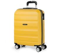ITACA - Rigid Cabin Suitcase Travel Small Suitcase with Wheels - ABS Hand Luggage Case with Telescopic Handle - Lightweight Suitcase Carry on Suitcase with TSA Combination Lock - Cabin Luggag, Mustard