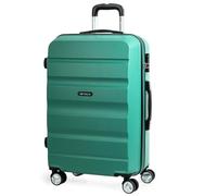 ITACA - Rigid Suitcase Medium Size - ABS Medium Suitcase 65cm Hard Shell Suitcase - Lightweight 20kg Suitcase with Combination Lock - Lightweight and Resistant Travel Medium Size Suitcase, Acquamarine