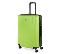 ITACA - Rigid Suitcase Medium Size - ABS Medium Suitcase 65cm Hard Shell Suitcase - Lightweight 20kg Suitcase with TSA Combination Lock - Lightweight and Resistant Travel Medium, Pistachio-Anthracite