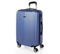 ITACA - Rigid Suitcase Medium Size - ABS Medium Suitcase 66cm Hard Shell Suitcase - Lightweight 20kg Suitcase with TSA Combination Lock - Lightweight and Resistant Travel Medium Size Su, Blue Sapphire