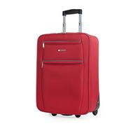 ITACA - Trolley Suitcase, 50 cm, Cabin, EVA Polyester. Hand Luggage. Half-Rigid, Resistant and Light. Telescopic Handle, 2 Handles and 2 Wheels. Low Cost Flights T71950, Color Red