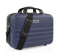 ITACA - Vanity Case Hard Shell - Durable and lightweight Beauty Box Hard Shell - Stylish and Inexpensive Vanity Case Large - Travel Makeup Case Made of Materials - Design and Distributed b, Blue Jeans