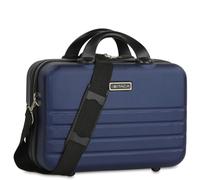 ITACA - Vanity Case Hard Shell - Durable and lightweight Beauty Box Hard Shell - Stylish and Inexpensive Vanity Case Large - Travel Makeup Case Made of Materials - Design and Distributed by ITAC, Navy