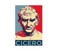 ITADGF Cicero Hope Parody Philosophy Book Lover Greek Roman Statue Philosopher Canvas Poster Wall Art Print Picture Paintings 12x18inch(30x45cm)