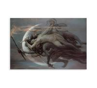 ITADGF Goddess of Magic Witchy Vintage Gothic Canvas Poster Wall Art Print Picture Paintings 12x18inch(30x45cm)