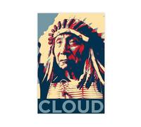 ITADGF Red Cloud Hope Parody Oglala Lakota Native American Canvas Poster Bedroom Decor Landscape Decor Gift 12x18inch(30x45cm)