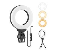 Ital LED Ring Light 4" with Desktop Stand and Screen Clamp - Adjustable and Adjustable Lighting for Photography, Video Conferencing or Makeup