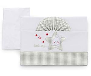 Italbaby Embroidered Pram Bedding Set 3 Pieces Lstar Ivory - 200 g