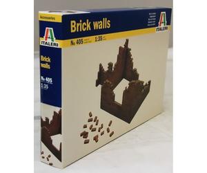 Italeri 0405S - Brick Walls, Red/Excursion, Plain (Getaway Solids), 1:35