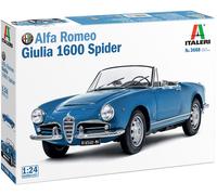 Italeri Model Kit Alfa Romeo Giulia 1600 Spider 1:24 Scale (3668)