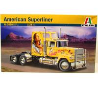 Italeri 1/24 American Superliner Truck Model Kit 3820 Plastic Big Rig Semi New
