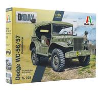 Italeri 1:35 Dodge WC-56/57 Command Car WWII Military Model Kit 228