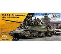 Italeri 1:35 - M4A1 Sherman with 7 Infantry Figures