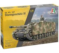 Italeri 0223 1:35 German Sd.Kfz.167 Sturmgeschütz IV Model Building Kit, Standin