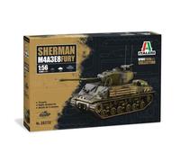 ITALERI M4A3E8 Sherman Fury 1/56 Scale Model Kit, Unpainted, Assembly Required