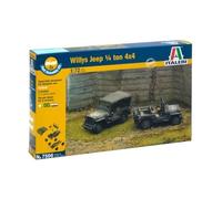 Italeri 1/72 (20mm) Willys Jeep (2 x Fast Assembly)