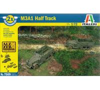 Italeri 1/72 (20mm) M3A1 Half Track (2 x Fast Assembly Kit)