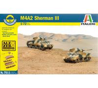 Italeri 1/72 (20mm) M4A2 Sherman Mk III (Fast Build x2)