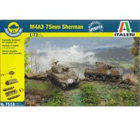 1:72 Italeri SHERMAN M4 A3 KIT IT7518 Model