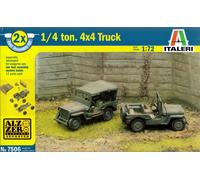 Italeri 1/72 (20mm) Willys Jeep (2 x Fast Assembly)