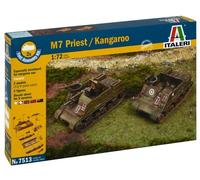 Italeri 1/72 M7 Priest 105mm HMC includes 2 snap together vehicles # 7513 - P...