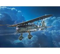 Italeri 1:72 Scale FIAT CR.42 CN Falco Night Fighter Plane Skill Level 2 - 1485