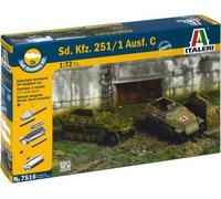 ITALERI 1/72 Scale WW2 German SD KFZ 251/1 AUSF D tank model kit