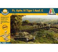 ITALERI Pz.Kpfw.VI Tiger Tank I Fast Assembly 7505 1:72 Model Kit Tanks