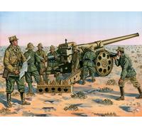 Italeri 1:72 WWII- Cannone da 149/40 with Crew Plastic Model Kit