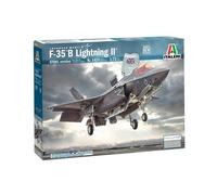 Italeri 510001425 1:72 F-35B Lightning II V/STOL Version, -Standing Model Building, Crafts, Hobbies, Gluing, Plastic kit, Detailed, Unvarnished
