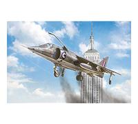 Italeri 1435 510001435-1:72 Harrier GR.1 Transatlantic Air Race, Model Building, Construction Kit, Standing Model Making, Crafts, Hobby, Gluing, Plastic Kit, Unpainted