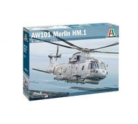 Italeri 1486 AW101 Merlin HM.1 1:72 Scale Plastic Model Kit/Model Assembly