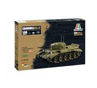 Italeri 25754 1:56 Cromwell MK. IV Model Building Kit, Stand Model Building, Crafts, Hobby, Gluing, Plastic Kit, Detailed Military Kit, Tank 1:56