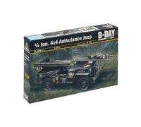 Italeri Model Kit 1:35 1/4 Ton 4x4 Ambulance Jeep, Plastic, Multi-coloured – ITA326