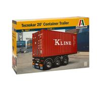 ITALERI 3887 Tecnokar 20' Container Trailer 1:24 Military Model Kit