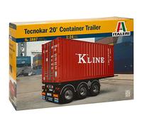 ITALERI 3887 Tecnokar 20' Container Trailer 1:24 Military Model Kit